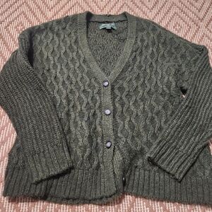 American Eagle Outfitters Green Cardigan